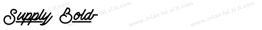Supply Bold字体转换